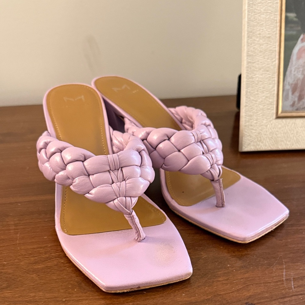 Marc Fisher Braided Lilac Sandals